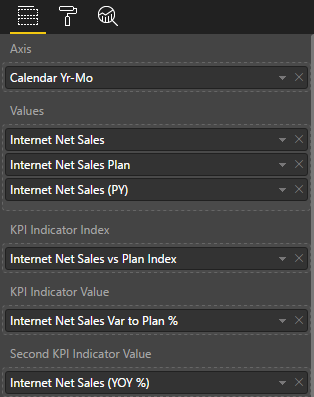 Power KPI field inputs