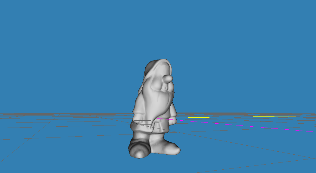 gnome mesh in a model editor