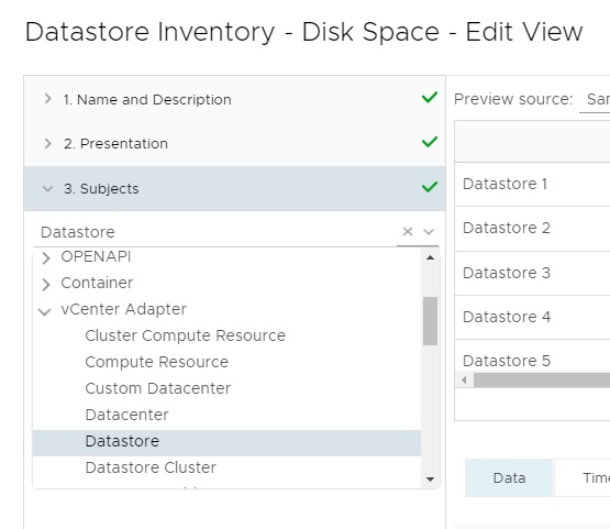 Datastore objects